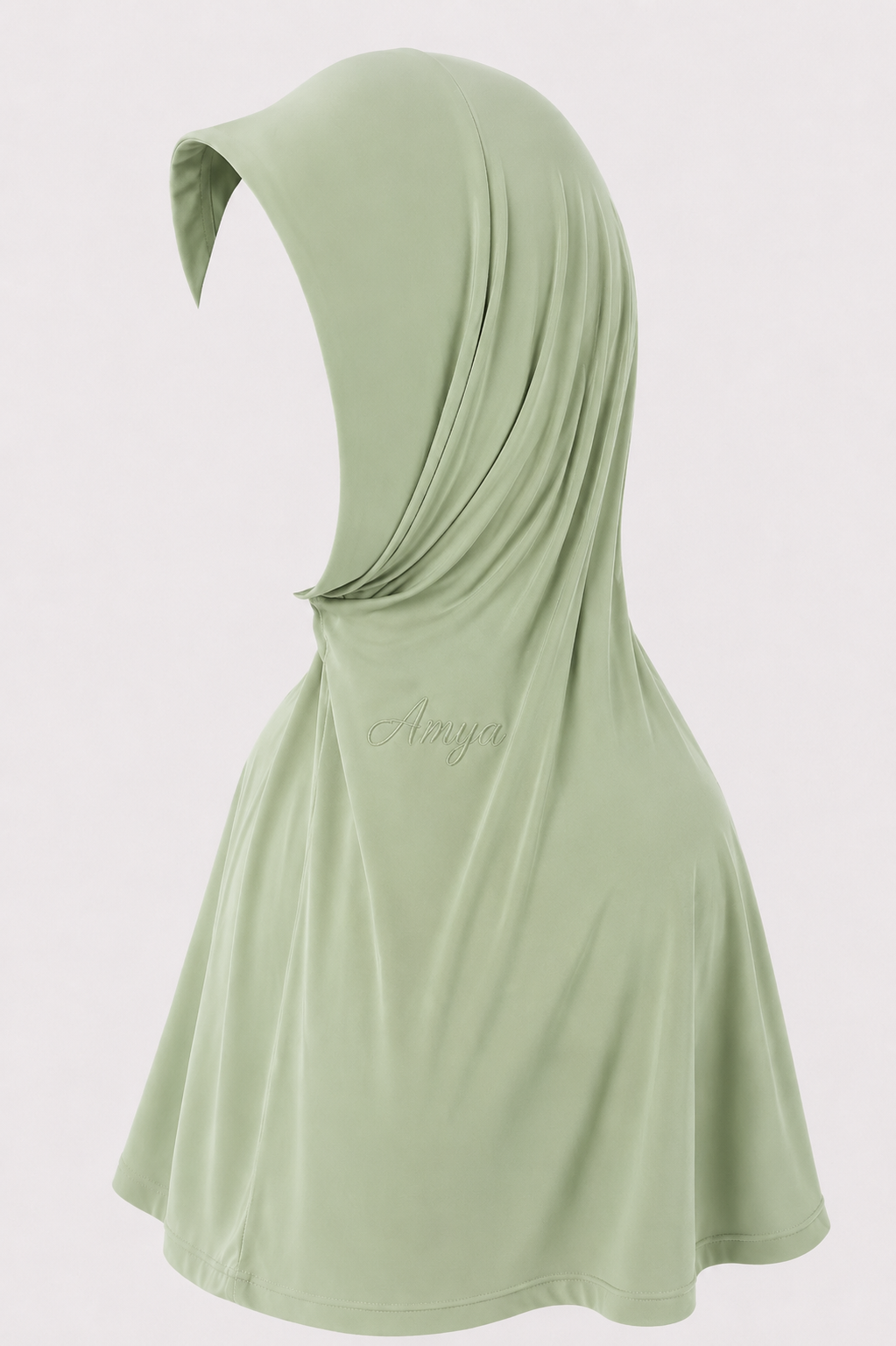 Bamboo Instant Hijab — Hidden Neck Detail